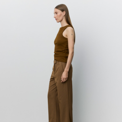 Sofie Schnoor Becasw rib tank top Maple Brown - S263186
