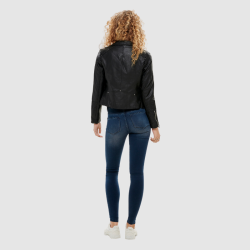 Only Gemma faux leather biker otw black - 15153079