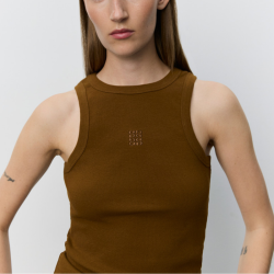 Sofie Schnoor Becasw rib tank top Maple Brown - S263186
