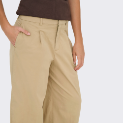 Only Liana mw x wide pleat pant pnt ox travertine - 15365822