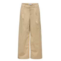 Only Liana mw x wide pleat pant pnt ox travertine - 15365822
