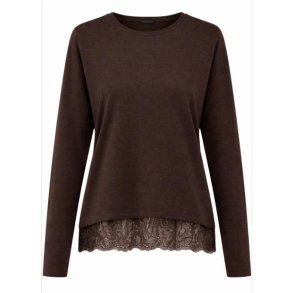Only Moster ls Lace Detail Top Chocolate torte - 15392688