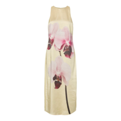 Yas Orchida satin long dress anise flower - 26039936