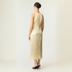 Yas Orchida satin long dress anise flower - 26039936