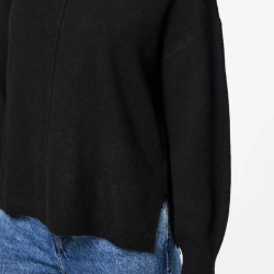 Pieces Malou ls rollneck knit black - 17150960