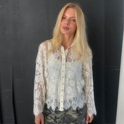 Continue Paloma Lace  Bluse off white - 15363