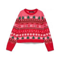 Vero Moda New Christmas  Pullover � Chinese Red- 10349147