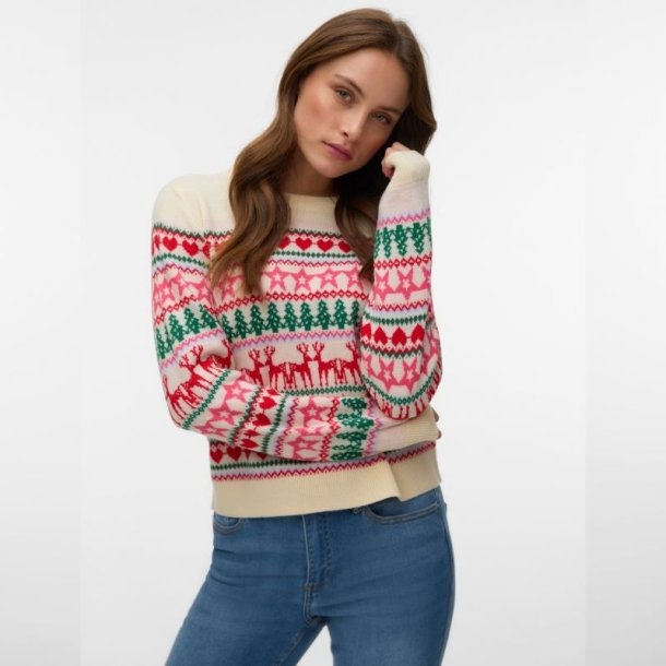 Vero Moda New Christmas  Pullover � Birch- 10349147