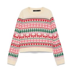 Vero Moda New Christmas  Pullover � Birch- 10349147
