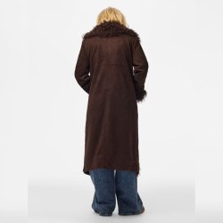 Pieces Nanna Bruched Long Jacket  � Hot Fudge 17170025