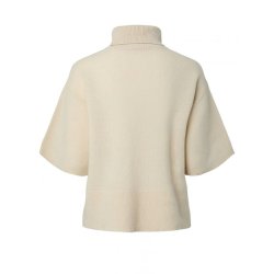 Yas Emila 2/4 wool knit pullover s. sandshell - 26036037