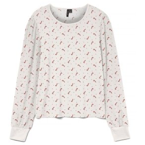 Vero Moda Chris LS O-NECK Top  Xmas � Birch 10333356