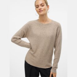 Vero Moda Doffy o-neck bluse sepia tint/ melange - 10201022