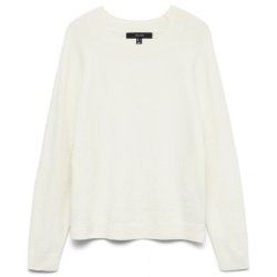 Vero Moda Doffy o-neck bluse s now white melange - 10201022