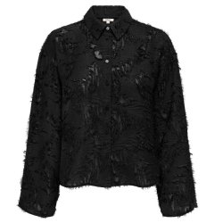 Only Movida Jaquard skjorte Black - 15383679