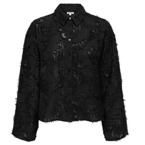 Only Movida Jaquard skjorte Black - 15383679