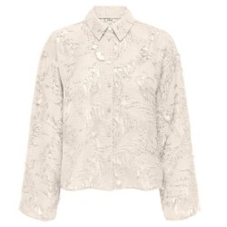 Only Movida Jaquard skjorte Egret- 15383679