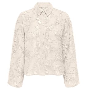 Only Movida Jaquard skjorte Egret- 15383679
