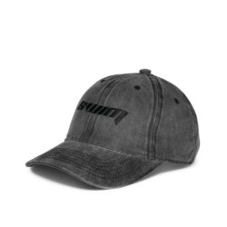 Sui Ava Swim Cap � Kasket i Bomuld Washed Black Sa2402222