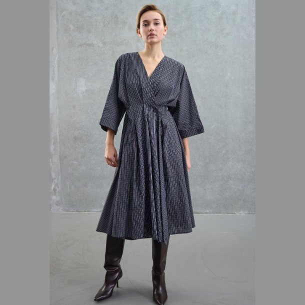 Love &amp; Divine kjole black check Love1602-1