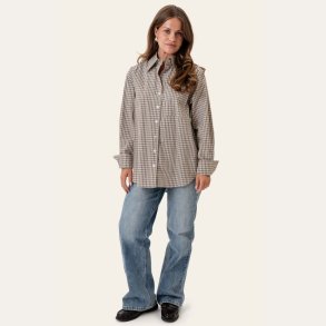 Byic Isabella Skjorte Brown Checks- A2537