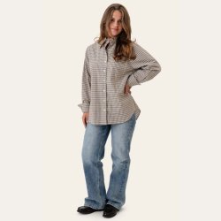 Byic Isabella Skjorte Brown Checks- A2537