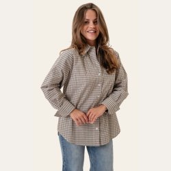 Byic Isabella Skjorte Brown Checks- A2537