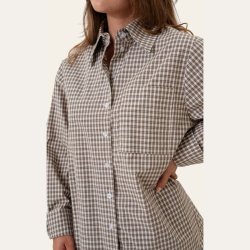 Byic Isabella Skjorte Brown Checks- A2537