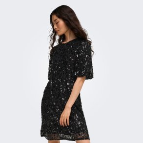 Only Cely Sequins Short Dress Black - 15384182