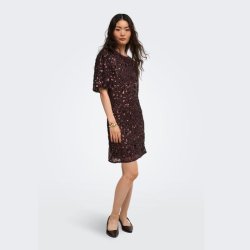 Only Cely Sequins Short Dress Coffee Bean - 15384182