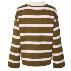 Yas Isabell LS Polo Knit Pullover Fir Green � 26040272