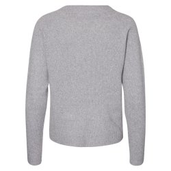Vero Moda Doffy o-neck bluse light grey melange - 10201022