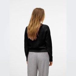 Vero Moda Doffy o-neck bluse black melange - 10201022