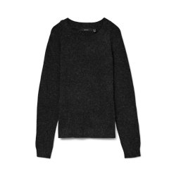 Vero Moda Doffy o-neck bluse black melange - 10201022