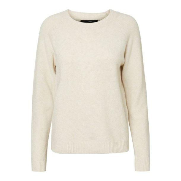 Vero Moda Doffy o-neck bluse birch melange - 10201022