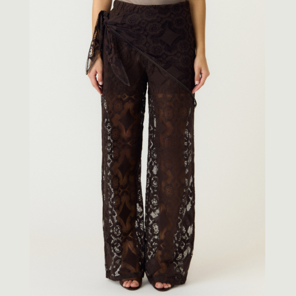 Yas Almi hw scarf lace pant coffee bean - 26041314