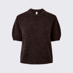 Yas Johi ss wool blend pullover s. noor coffee bean - 26040997