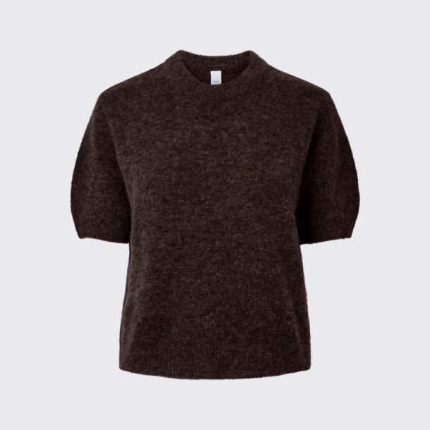 Yas Johi ss wool blend pullover s. noor coffee bean - 26040997