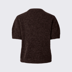 Yas Johi ss wool blend pullover s. noor coffee bean - 26040997