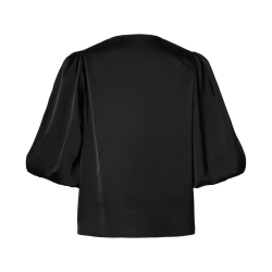 Yas Pella 2/4 v- neck top black - 26040884