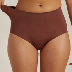 Femifemme Invisible highwaist maxi trusser velvet chocolate - FF1001