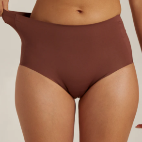 Femifemme Invisible highwaist maxi trusser velvet chocolate - FF1001