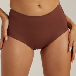 Femifemme Invisible highwaist maxi trusser velvet chocolate - FF1001