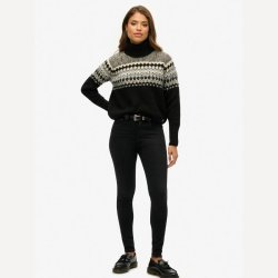 Superdry Fairisle pattern roll Neck � black W6110618A