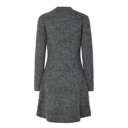 Yas Dolly LS knit dress medium grey malange - 26037936