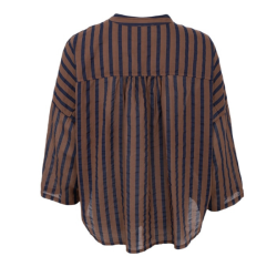 Black colour Betsy shirt blouse - espresso 