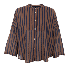 Black colour Betsy shirt blouse - espresso 