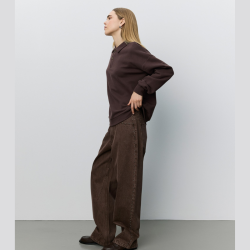 Sofie Schnoor Lumesw Polo Sweatshirt Dark Brown � S263450