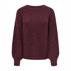 Only Nellie ls o-neck knit winetasting - 15375010