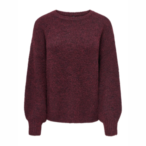 Only Nellie ls o-neck knit winetasting - 15375010